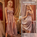 Sheer, Lightweight, and Sexy Satin-and-Lace Dress Sleepwear