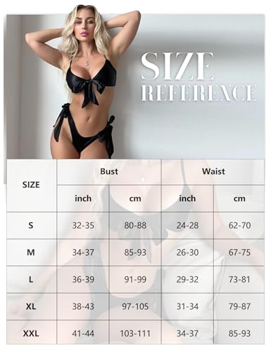 RSLOVE Satin Bow Tie 2-Piece Lingerie Set