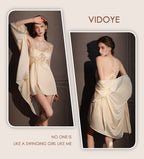 Sexy lace slip dress with bra pads (2-pack)