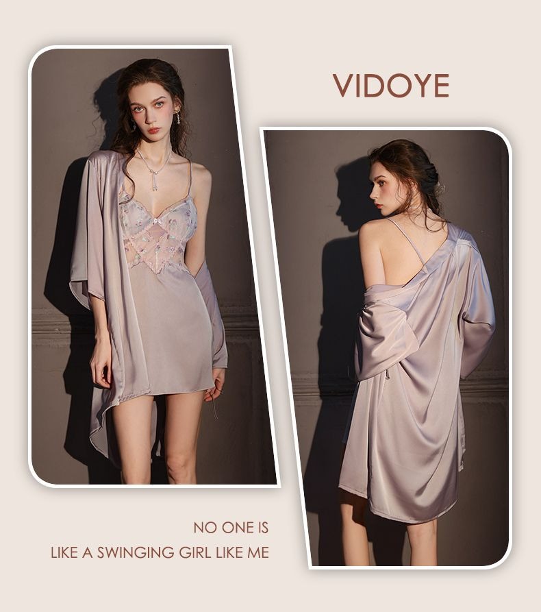Sexy lace slip dress with bra pads (2-pack)