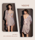 Sexy lace slip dress with bra pads (2-pack)