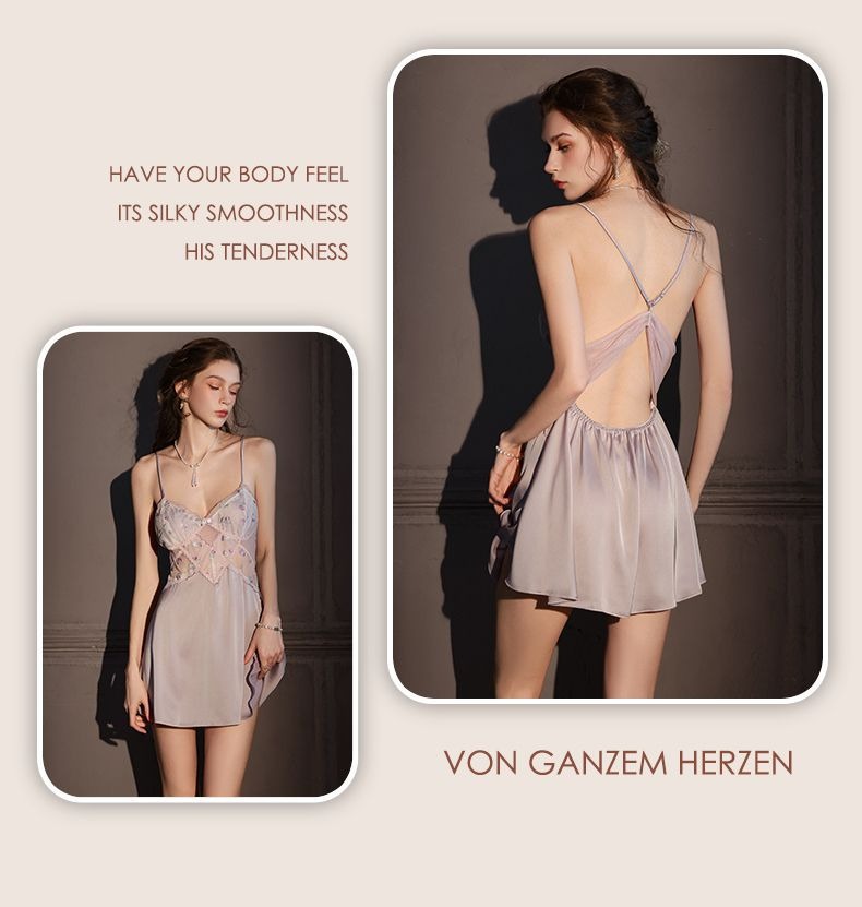 Sexy lace slip dress with bra pads (2-pack)