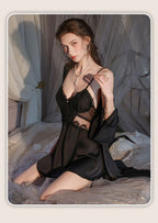 Sexy lace slip dress with bra pads (2-pack)